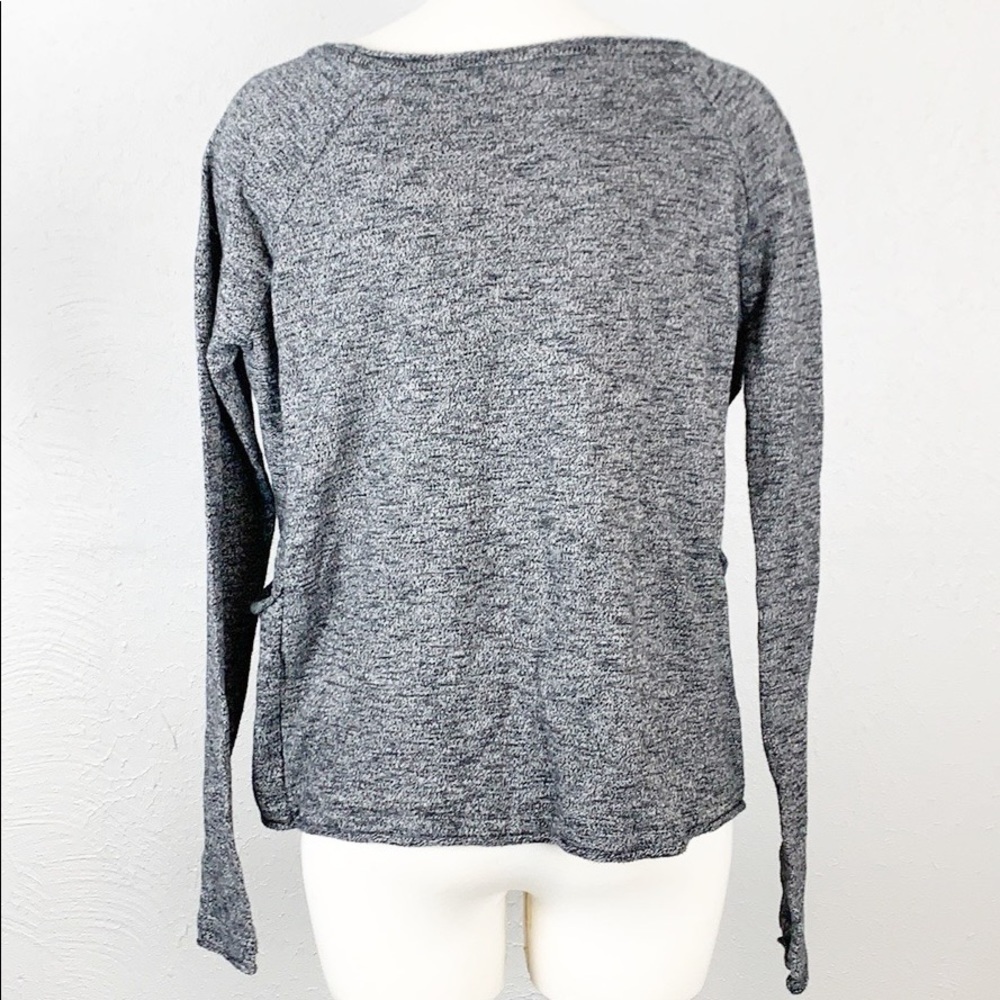 Zara Knit Gray Marled Boatneck Sweater w Pockets! - Picture 5 of 6